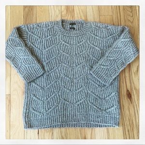 MASSIMO DUTTI Oversized knitted sweater (L)